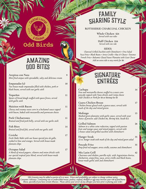 odd bird menu|odd bird cafe hiring st augustine.